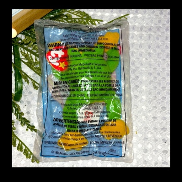 #3 Smoochy the Frog, 1999 TY McDonald’s Teenie Beanie Babies - SEALED. - Picture 2 of 3